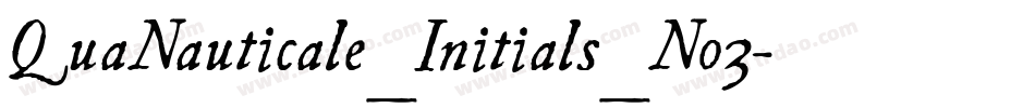 QuaNauticale_Initials_No3字体转换