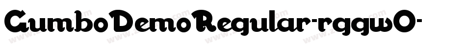 GumboDemoRegular-rggwO字体转换