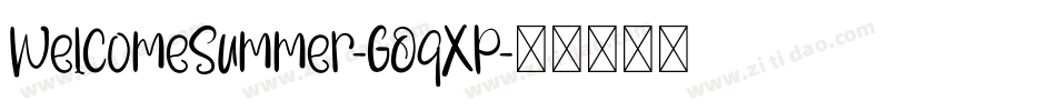 WelcomeSummer-GOqXP字体转换