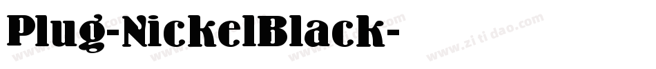 Plug-NickelBlack字体转换