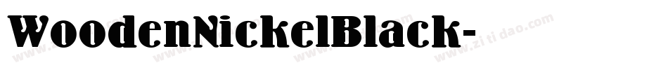 WoodenNickelBlack字体转换