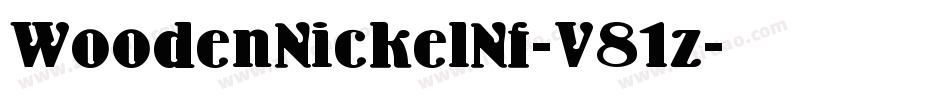 WoodenNickelNf-V81z字体转换