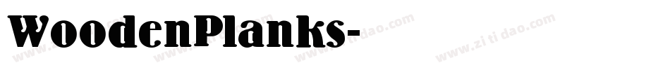 WoodenPlanks字体转换