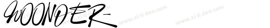 WOONDER字体转换