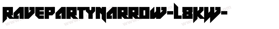 RavepartyNarrow-L8KW字体转换