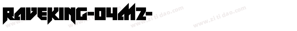 RaveKing-04Mz字体转换