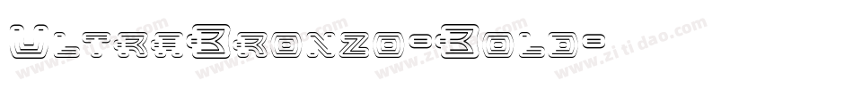 UltraBronzo-Bold字体转换