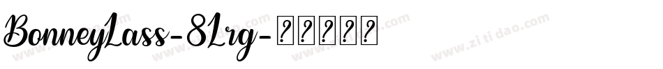BonneyLass-8Lrg字体转换