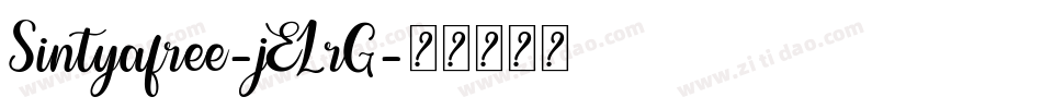 Sintyafree-jELrG字体转换