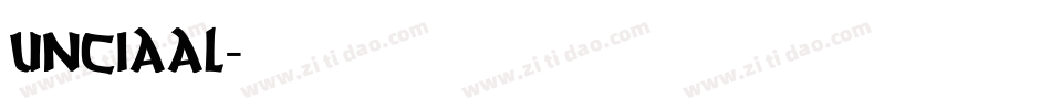 unciaal字体转换