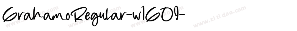 GrahamoRegular-w1GO9字体转换 GrahamoRegular-w1GO9字体转换