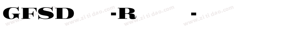 GFSDidot-Regular字体转换