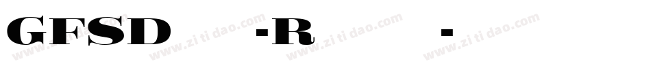 GFSDidot-Regular字体转换