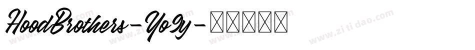 HoodBrothers-Yo9y字体转换