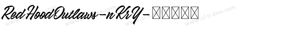 RedHoodOutlaws-nKrY字体转换