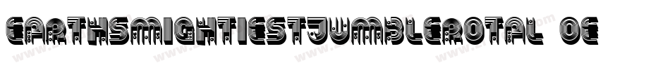 EarthsMightiestJumbleRotal-8oen字体转换