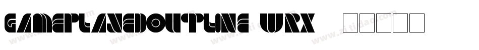 GamePlayedOutline-wrX8字体转换