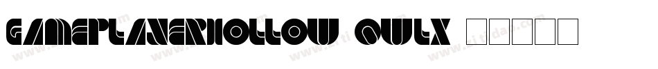 GamePlayerHollow-qwlx字体转换