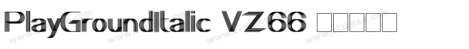 PlayGroundItalic-VZ66字体转换