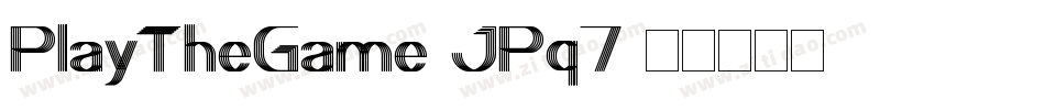 PlayTheGame-JPq7字体转换