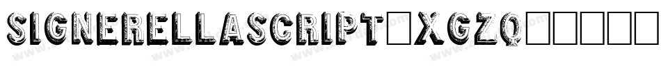 Signerellascript-xgzq字体转换