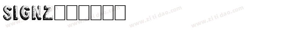 Signz字体转换