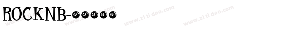 ROCKNB字体转换
