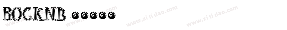 ROCKNB字体转换