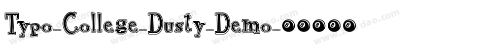 Typo-College-Dusty-Demo字体转换