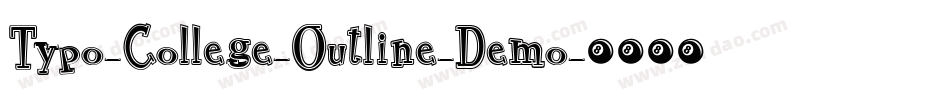 Typo-College-Outline-Demo字体转换