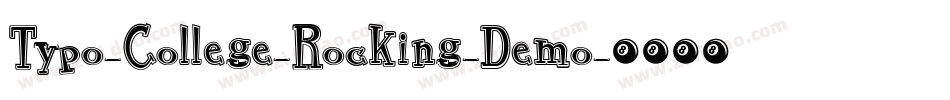 Typo-College-Rocking-Demo字体转换