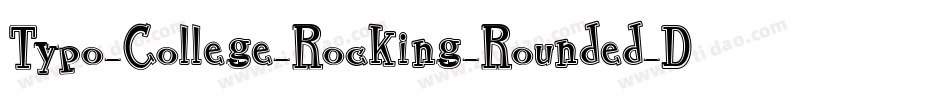 Typo-College-Rocking-Rounded-Demo字体转换