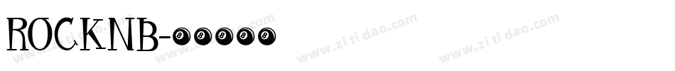 ROCKNB字体转换
