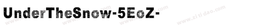 UnderTheSnow-5EoZ字体转换