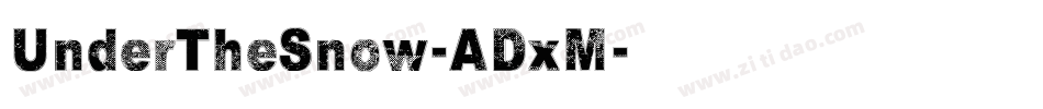 UnderTheSnow-ADxM字体转换