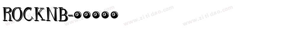 ROCKNB字体转换