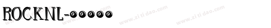 ROCKNL字体转换