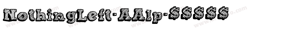 NothingLeft-AAlp字体转换