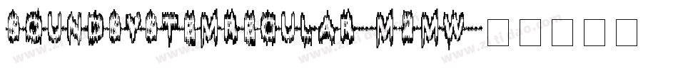 SoundSystemRegular-M2mw字体转换