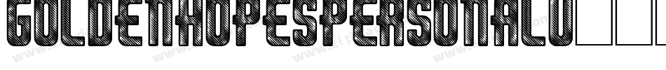 GOLDENHOPESPERSONALU字体转换