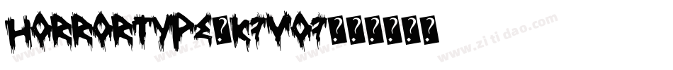 HorrorType-K7Vo7字体转换