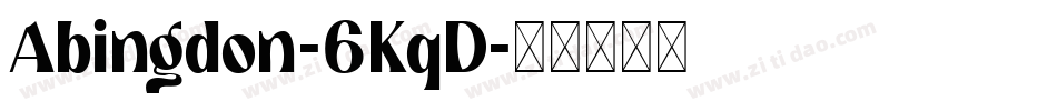 Abingdon-6KqD字体转换