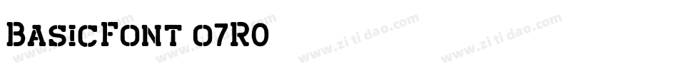 BasicFont-o7R0字体转换