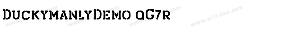DuckymanlyDemo-qG7r字体转换