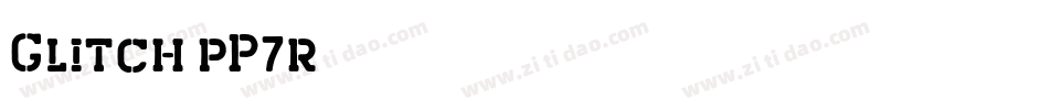 Glitch-pP7r字体转换