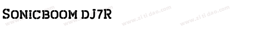 Sonicboom-dJ7R字体转换