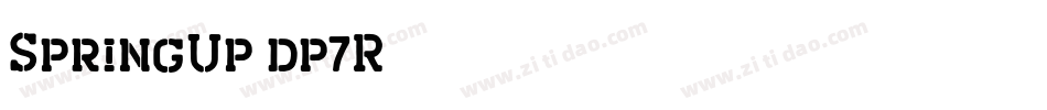 SpringUp-dp7R字体转换 SpringUp-dp7R字体转换