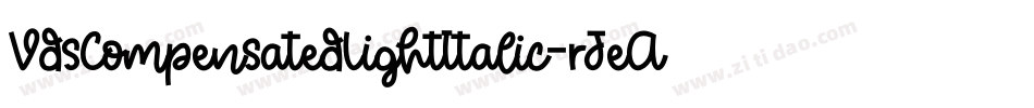 VdsCompensatedLightItalic-rJeA字体转换