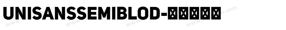 UniSansSemiblod字体转换