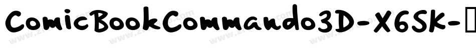 ComicBookCommando3D-X65K字体转换